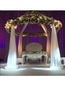 Gazebo + Çiçek + Tül + Peyker Nikah Masası